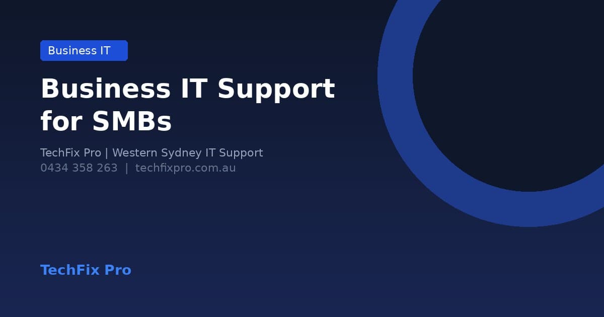 Business IT Support for Small Businesses in Sydney